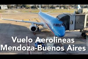 Tiempo de vuelo de Bs As a Mendoza: ¿cuánto tardas en avión?